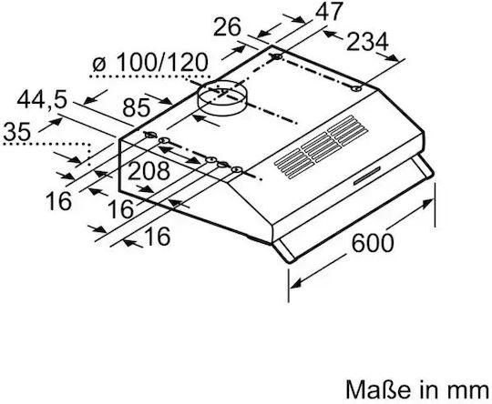 Siemens Iq100 Ελεύθερος Απορροφητήρας 60cm Inox