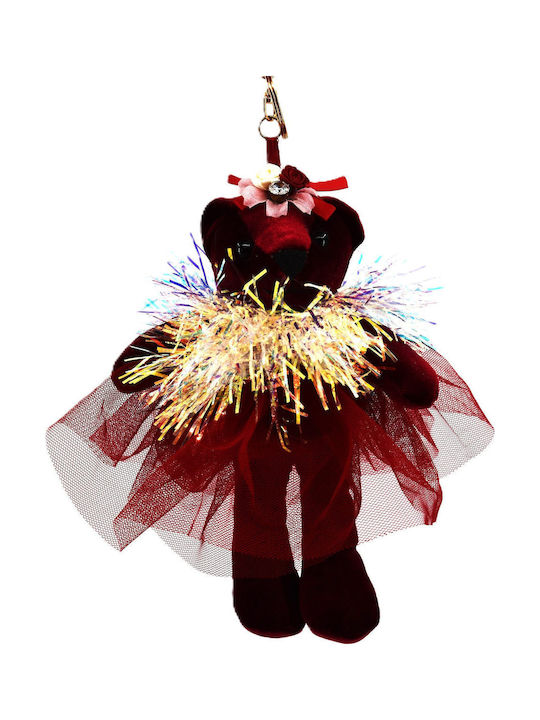 Plushy Bear Keychain Strass K 482280 Red