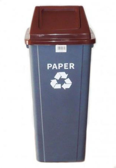Plastic Coș de gunoi Reciclare 90lt Albastru