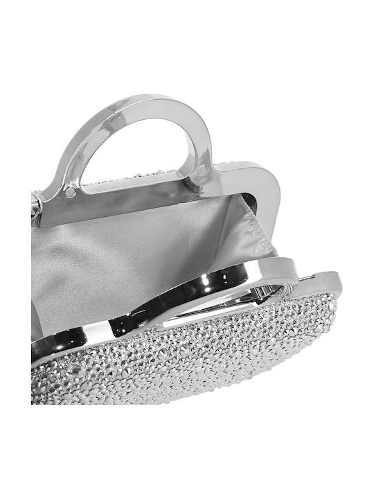 Damentasche Schultertasche Silber
