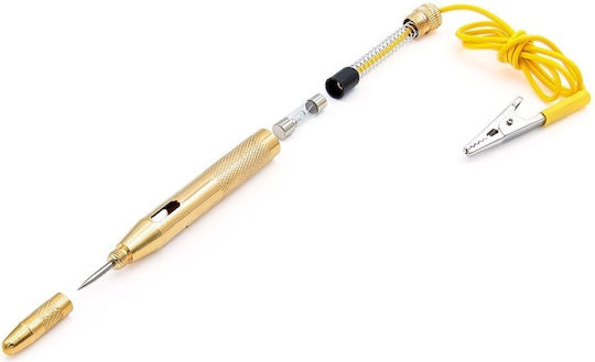 Auto Voltage Test Pen D0086-y Dc 6v 12v 24v 115x10 Mm Compatible Cars Boats Motorcycles Small Engines Gold