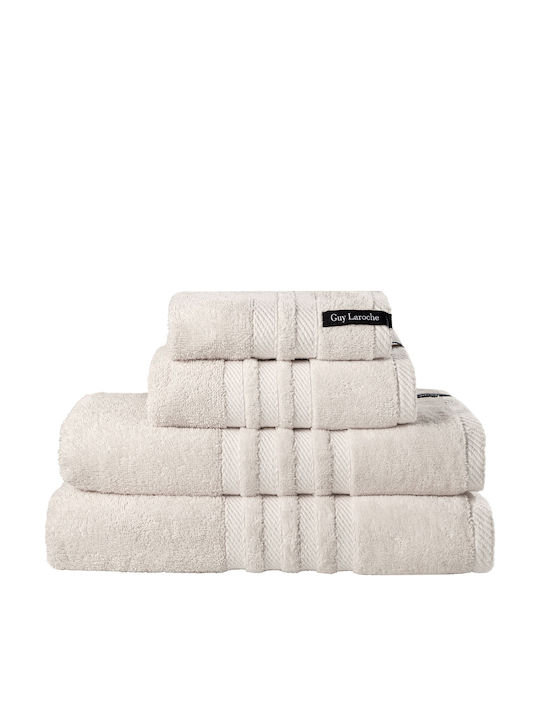 Guy Laroche Badehandtuch Bonus 70x140εκ. Perla Gewicht 560gr/m²