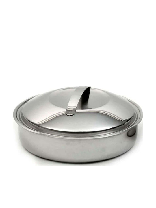 Cook-Shop Baking Pan with Lid Made of Stainless Steel