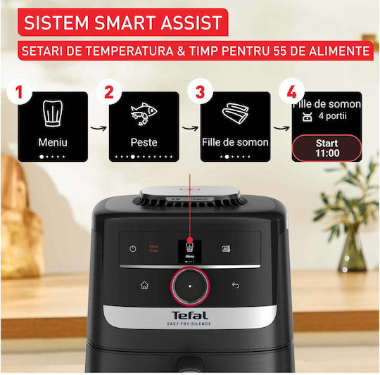 Tefal Easy Fry Air Fryer 5lt Ασημί