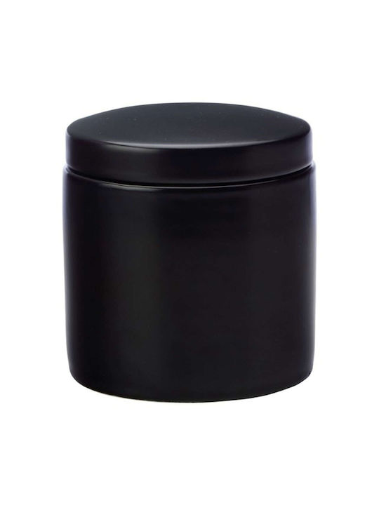 Maxwell & Williams Epicurious Vase General Use with Lid made of Porcelain Black 1000ml