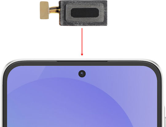 Clappio Вътрешен Говорител За Слушалки Samsung Galaxy A36 Резервна Част Черен