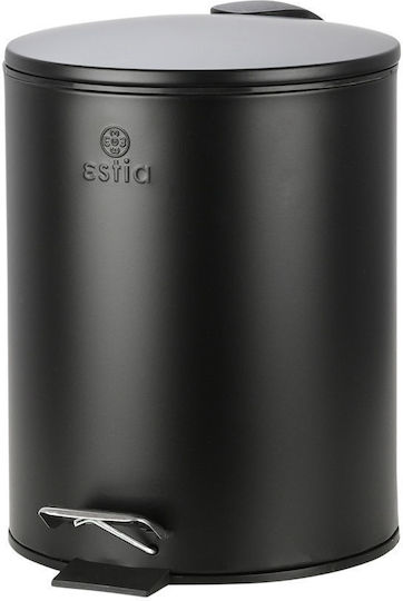 Homely Badezimmer Mülleimer Classic Soft Close 5lt Matt Schwarz