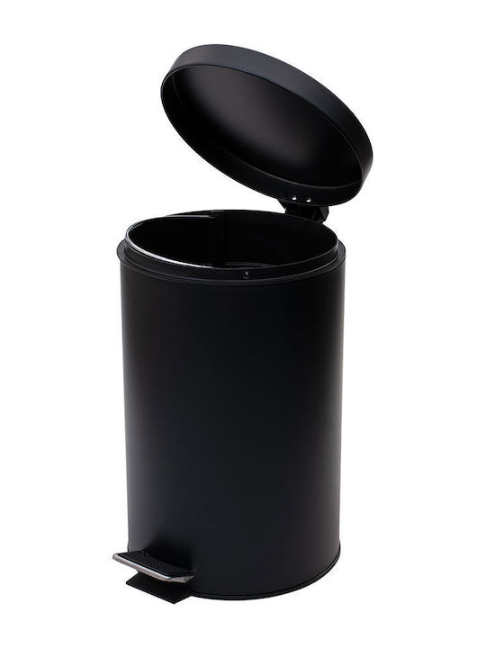 Bathroom Bin Classic Soft Close 12lt Matte Black