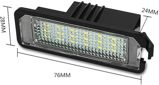 Best-Ka Светлини за регистрационната табела LED за Volkswagen Голф / Пасат / Поло / Сцироко / Еос / Лупо / Пасат СС / Фаетон 1бр