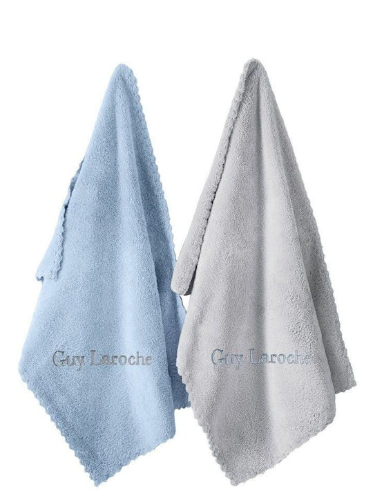 Guy Laroche Küchenschürze mit Topflappen und Handtuch Blau 5Stück