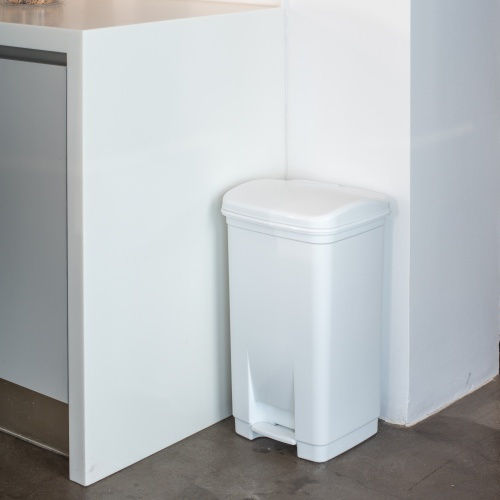 Viomes Mülleimer Kunststoff mit Pedal Titan 40 l