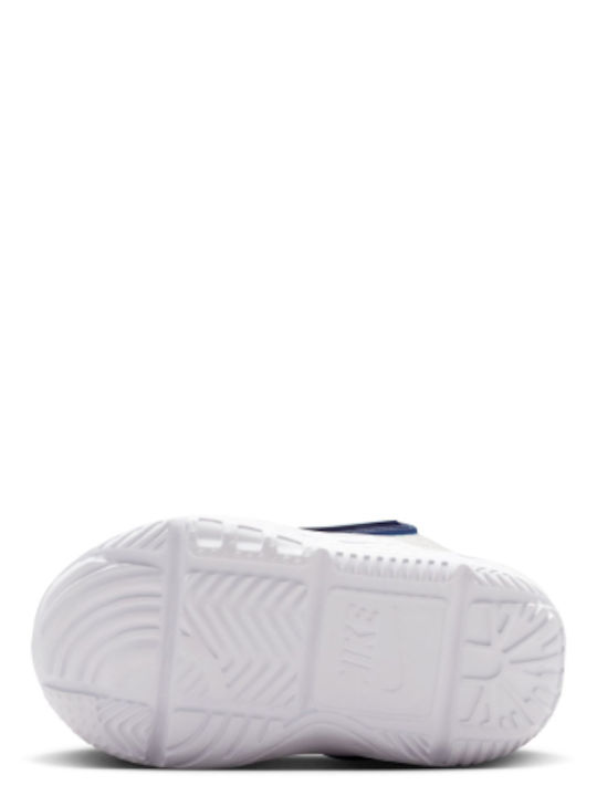 Team Hustle D 12 Kids Sports Shoes Running with Hoop & Loop Closure White