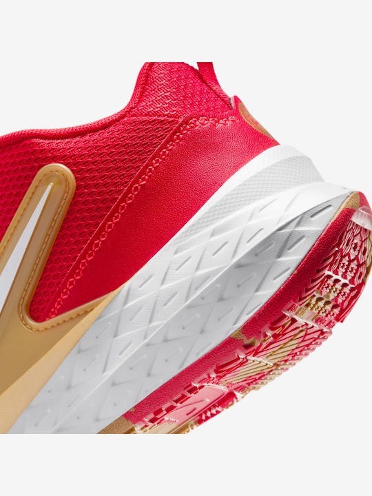 Team Hustle D 12 Kids Sports Shoes Basketball with Hoop & Loop Closure Red