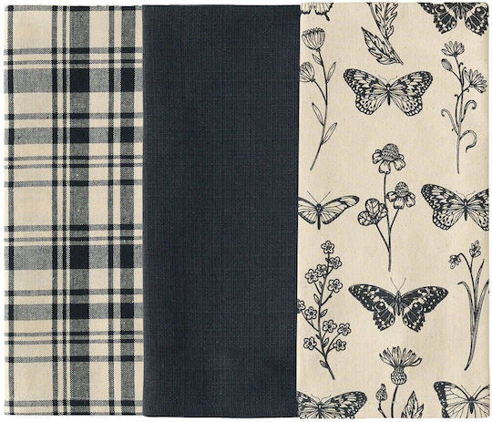 Kentia Fazzy Towel from 100% Cotton in Black Color 40x60cm 3pcs Kentia Fazzy Towel from 100% Cotton in Black Color 40x60cm 3pcs