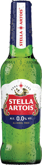 Stella Artois Alcohol Free Lager Beer Bottle 330ml