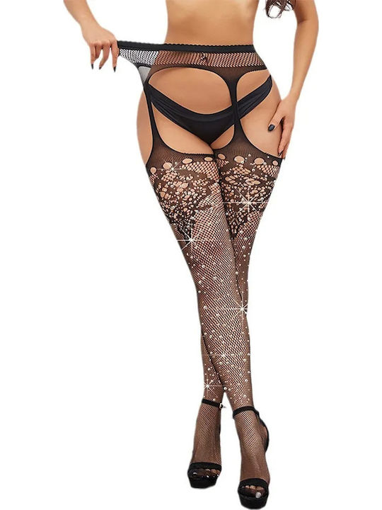 Kinksters Секси Чорапогащник Черен