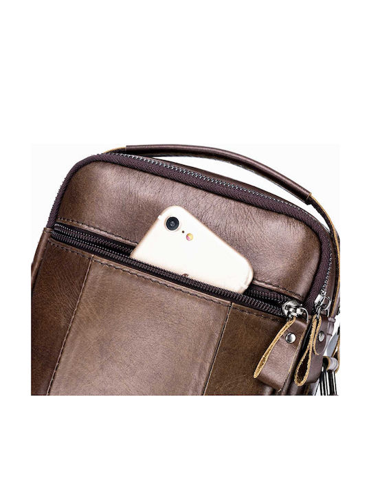 Djb Leather Men's Bag Shoulder / Crossbody Brown
