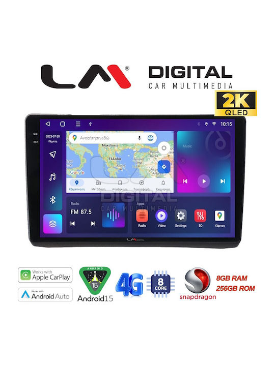 LM Digital Автомобилна Аудио Система (Блутут/USB/WiFi/GPS/Apple-Carplay/Android-Auto)