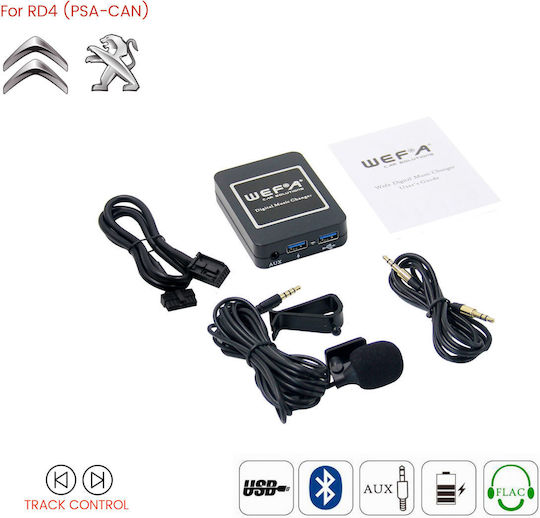 USB-Auto-Adapter für Citroen / Peugeot RD4