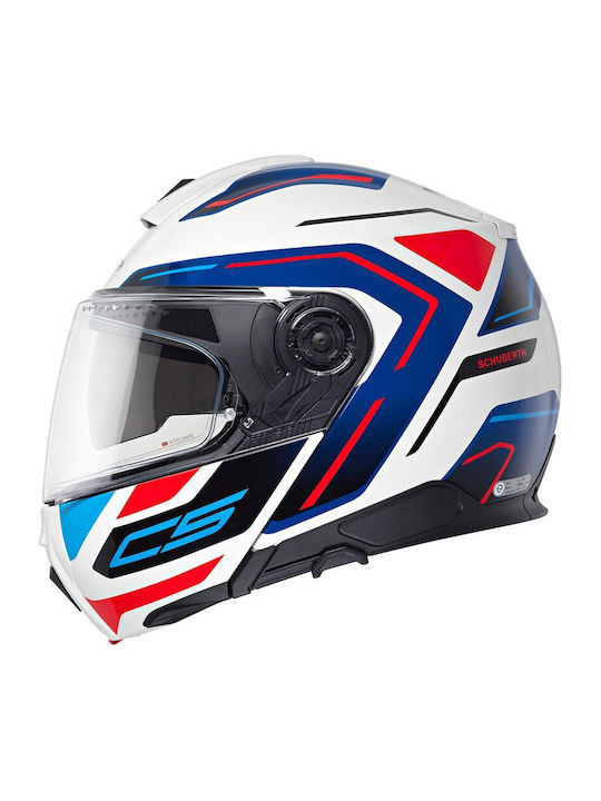 Schuberth C5 Omega White Motorradhelm Aufklappbar ECE 22.06 mit Pinlock