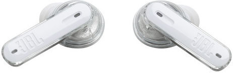 JBL Tune Beam Ghost Edition In-ear Bluetooth Handsfree Ακουστικά με Αντοχή στον Ιδρώτα και Θήκη Φόρτισης Λευκά