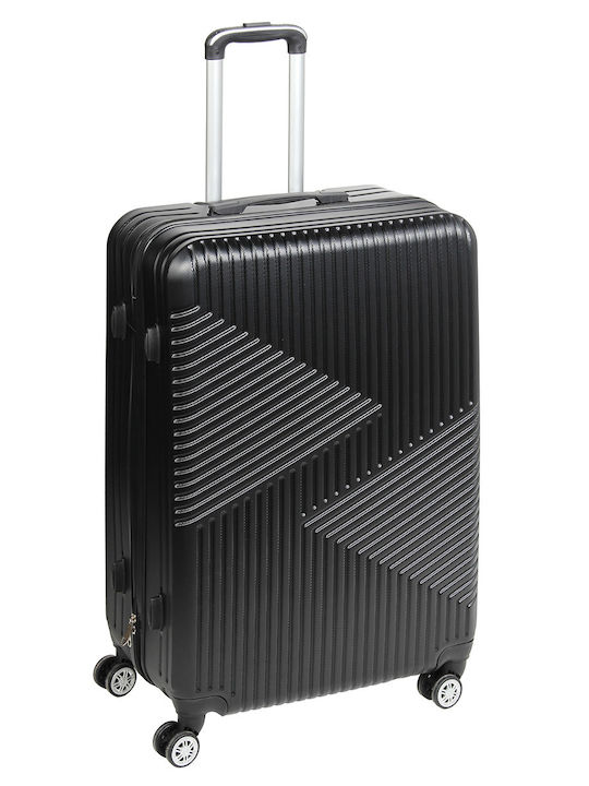 Keskor Large Black Suitcase With 4 Wheels Height 77cm