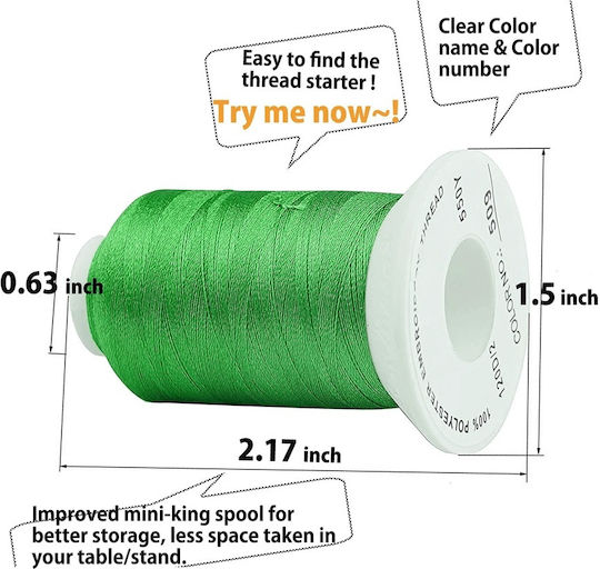 Embroidery Thread Set 32 Spools 500 M Madeira Colors 2