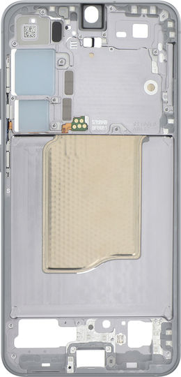 Средна Рамка Samsung Galaxy S25 S931 Сребърен Сенки