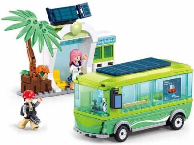 Sluban Blocks Metropolis New Electric Bus for 6 - 12 Years 262pcs