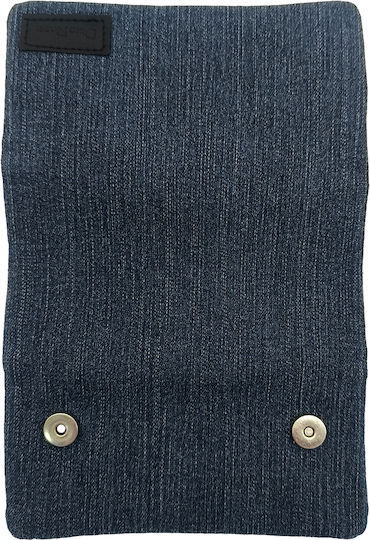 Gift-Me Fabric Tobacco Pouch With Magnetic Clasp Black Leather
