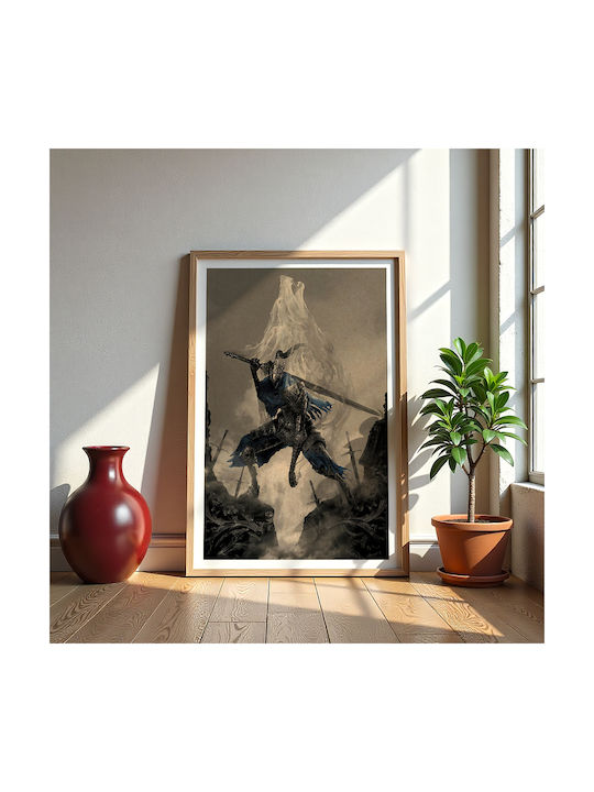Gaming Poster Dark Souls Artorias Abyss Gm2374 21cm X 30cm Black Wooden Frame