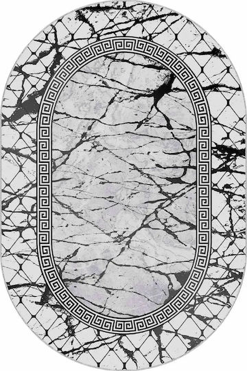 Oval Living Room Rug Elegant Pattern Modern Spaces Gray 100cmx160cm Oval Living Room Rug Elegant Pattern Modern Spaces Gray 100cmx160cm