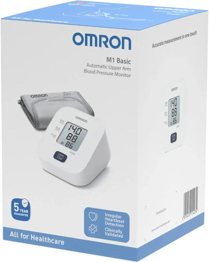 Omron M1 Basic Υπεραυτόματο Πιεσόμετρο Μπράτσου