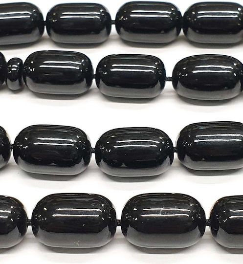 Roloi Komboloi Mastic Worry Beads with 33 Beads Black 40cm