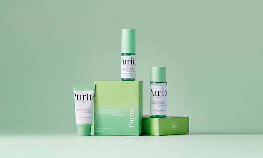 Purito Centella Unscented Mini Hautpflegeset für Feuchtigkeitsspendend 3Stück
