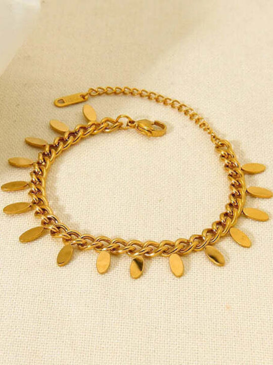 Damen Armband mit Design Mutti aus Stahl Vergoldet
