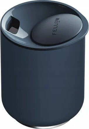 Fellow Rocky Lowball Glass Thermos Stainless Steel / Plastic 295ml Blue with Straw and Handle
