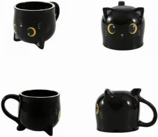 I-Total Cană Ceramică Neagră 450ml