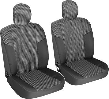 Smartic Car Seat Covers Dedicated Dacia Duster I Split Bench Textile Material 11 Pieces Black Grey