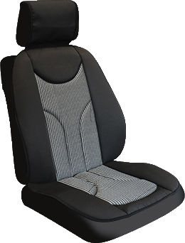 Anatomic Car Seat Cover Universal Model Textile Material 1 Piece Smartic Black Gray