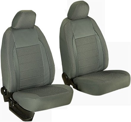 Комплект Калъфи За Автомобилни Седалки Elegance Edition V2 Текстилен Материал Еко Кожа Вложки 11 Броя Сиви