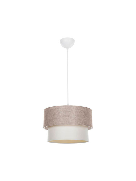 Pakketo PWL-1194 Adjustable Beige Pendant Ceiling Light with E27 Socket 30x30x72cm