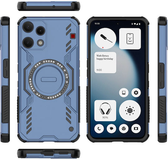Techsuit Umschlag Rückseite Kunststoff Blau (Nichts Phone (3a) Lite)