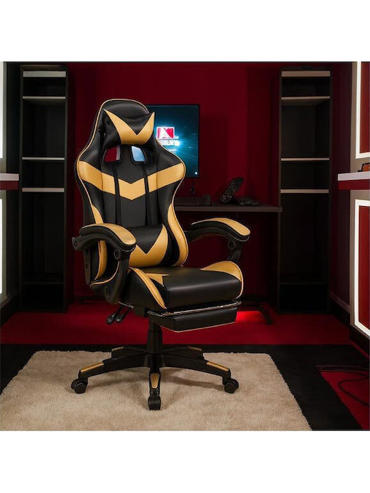 AT1972 Gaming Chair with Footrest Yellow