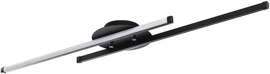 LED Wandleuchte Schwarz Modernes Design 86x17cm