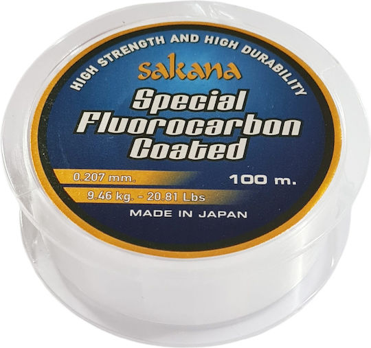 Sakana Special Fishing Line Fluorocarbon Coating 100 M 0.261mm 11.22 Kg