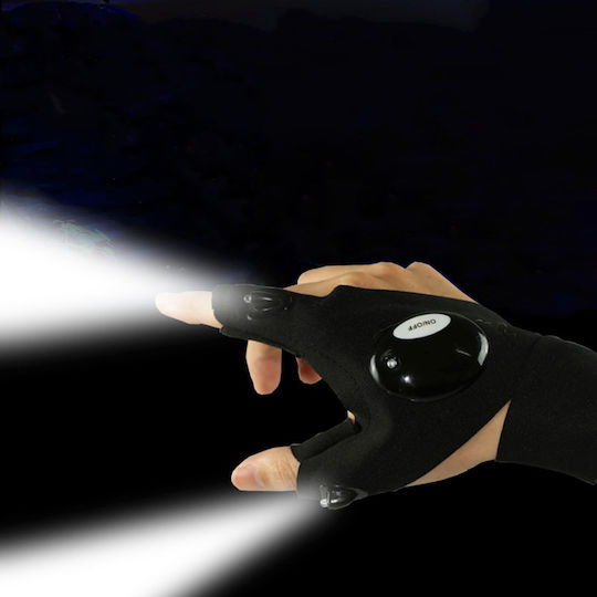 Led Light-up Gloves Left Hand Breathable Design – Battery Operated Easy To Wear & Carry Ideal Home Repairs Emergency Lighting Fishing Hiking Father's Day Gifts