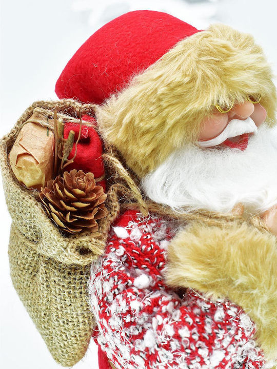 Luxurious Noel Baba Santa Decorative Christmas Figure Stewehome 30×15 Cm