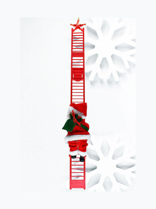 Climbing Santa Claus Red Ladder SteweHome – 80x6cm