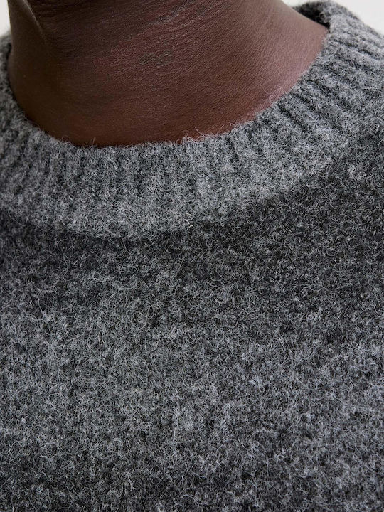 Crew Neck Πουλόβερ Dark Grey Melange